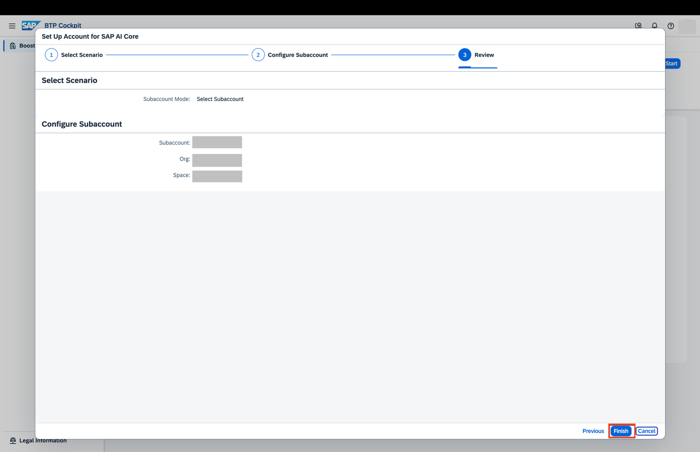 review configuration
