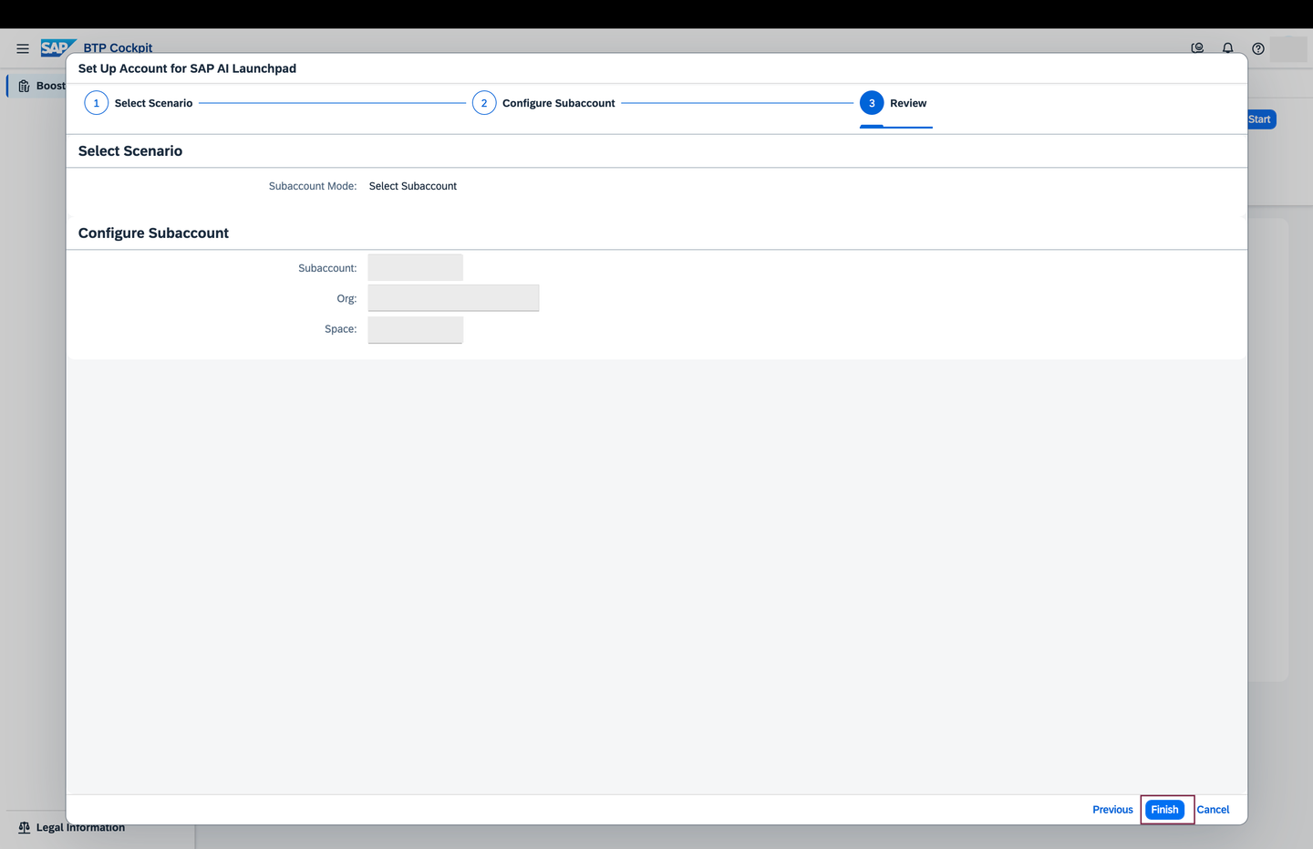 review configuration