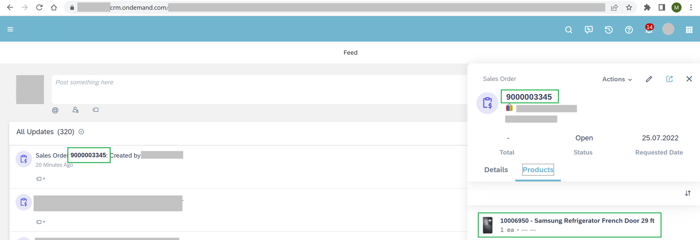 SAP Sales and Service Core test