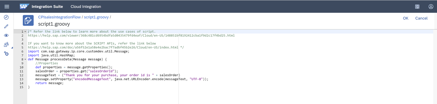 Add Groovy script