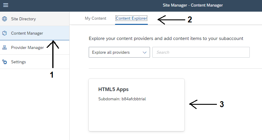 Figure 3 β Access HTML5 Apps Repository