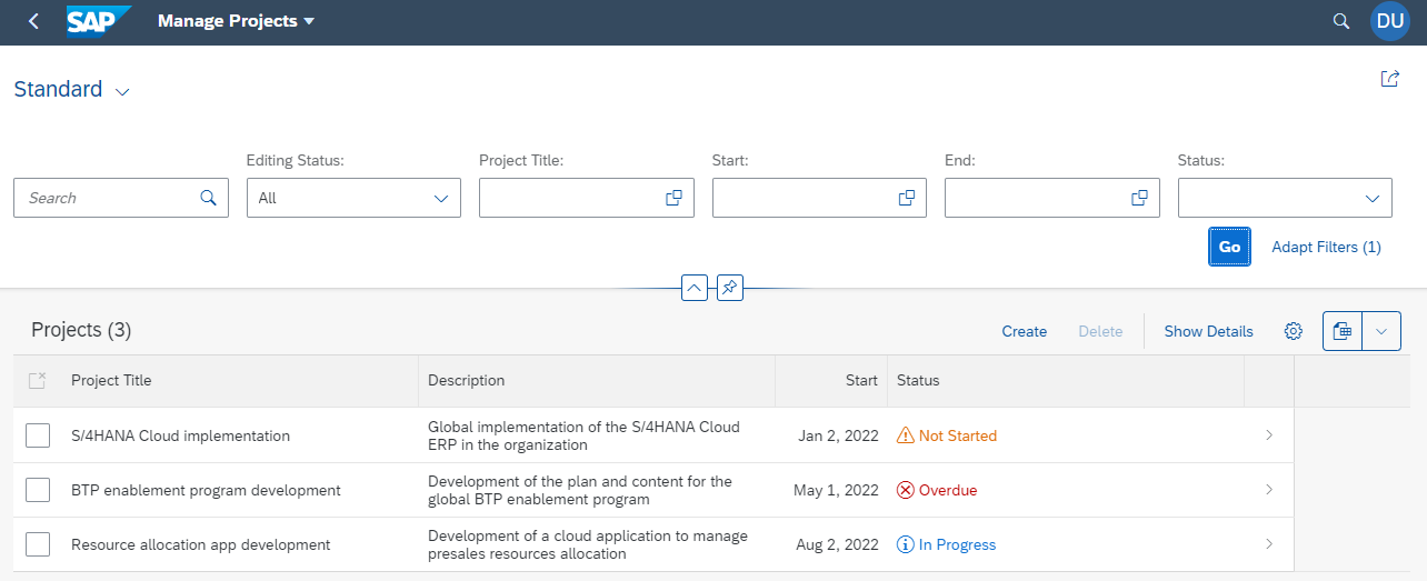 Figure 28 โ Initial test data displayed