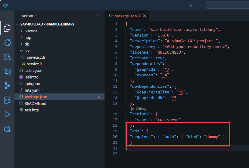 Update package json