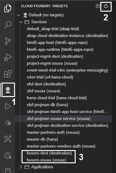 Figure 9 โ Newly created service instances