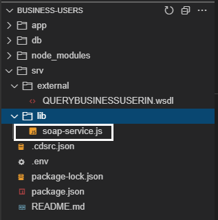 Figure 13 โ Create soap-service.js file
