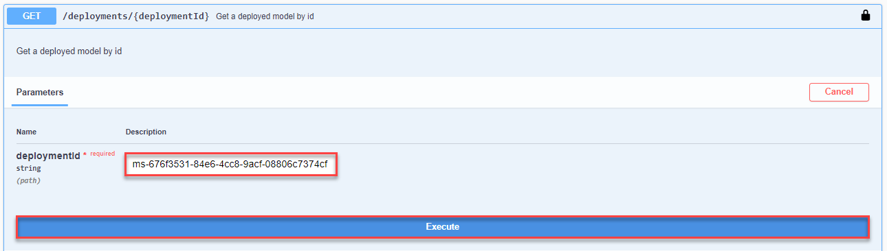 Deployment Status Execute