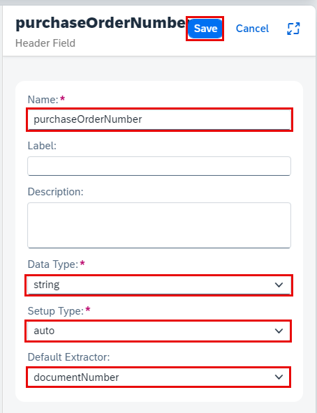 Create Purchase Order Number