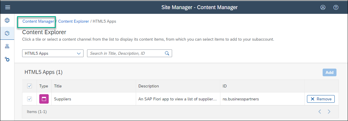 Select app