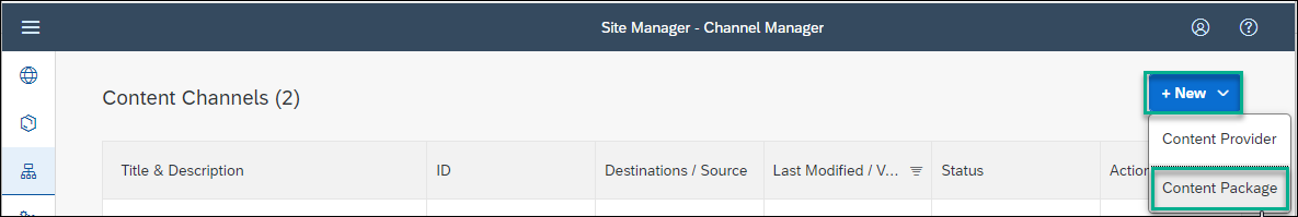 New content package