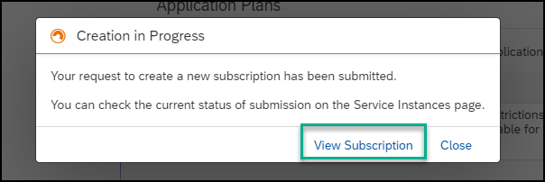 View Subscription