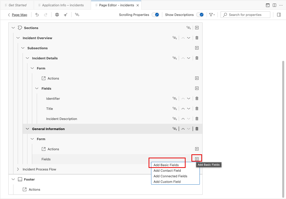 Add Fields Icon