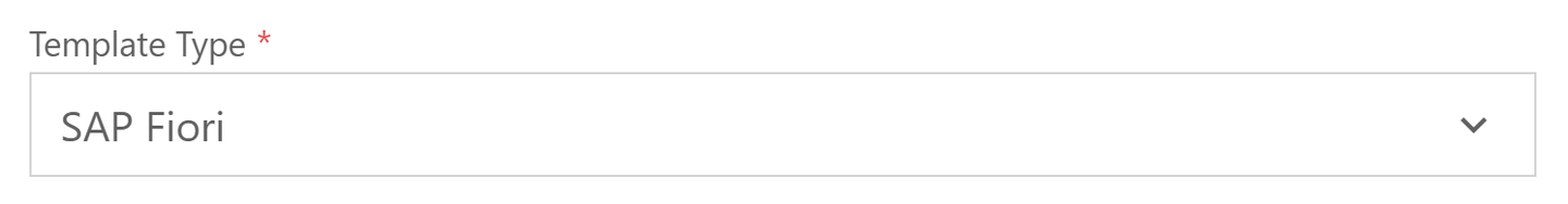 Select Application Type