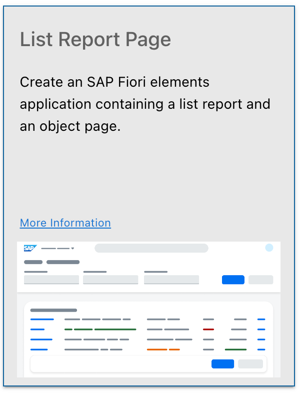 Application Generator Tile
