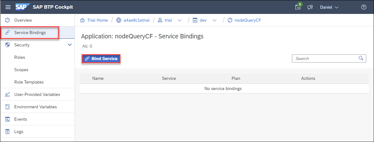 bind service