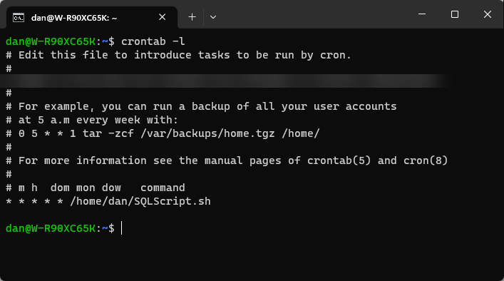 cron list