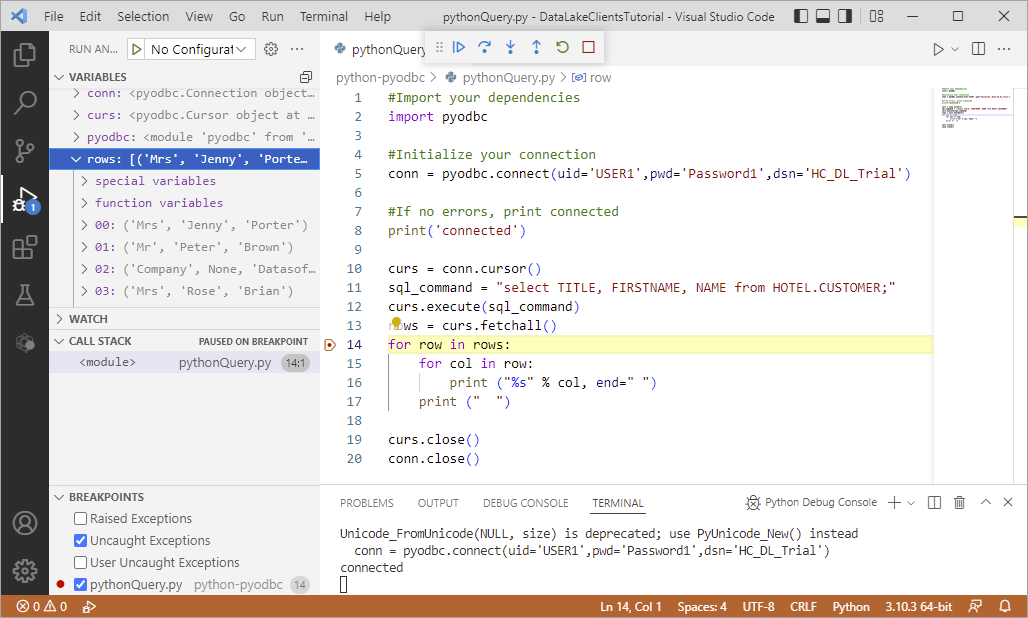 VS Code Debugging