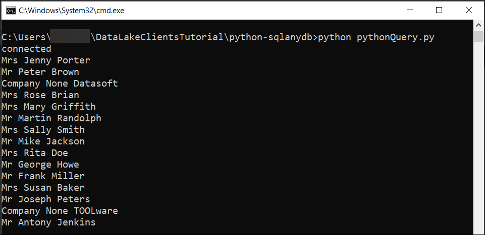 python Query