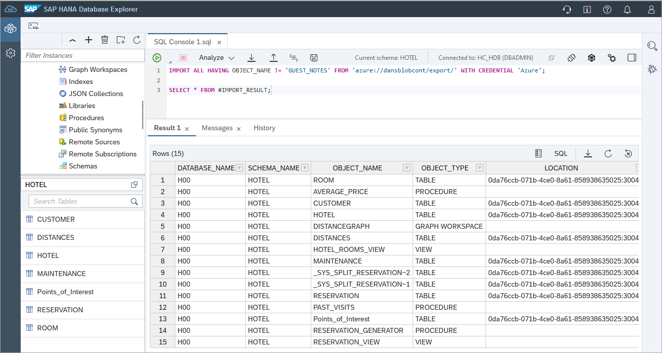 import multiple catalog objects