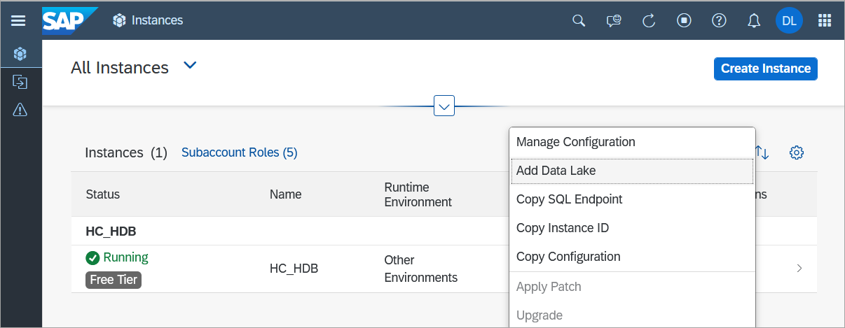 add a data lake