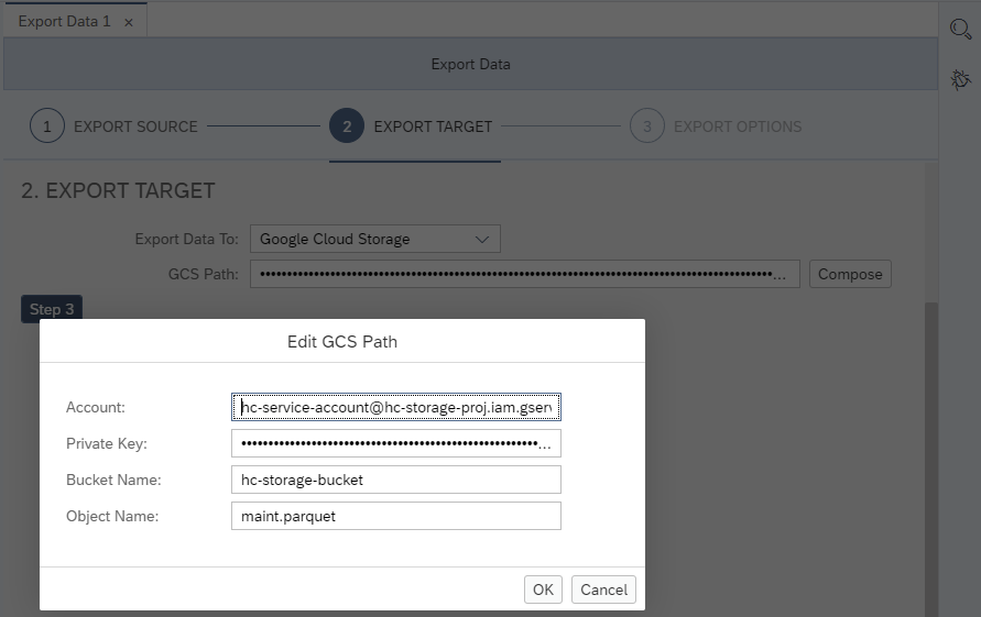 Export Data Wizard