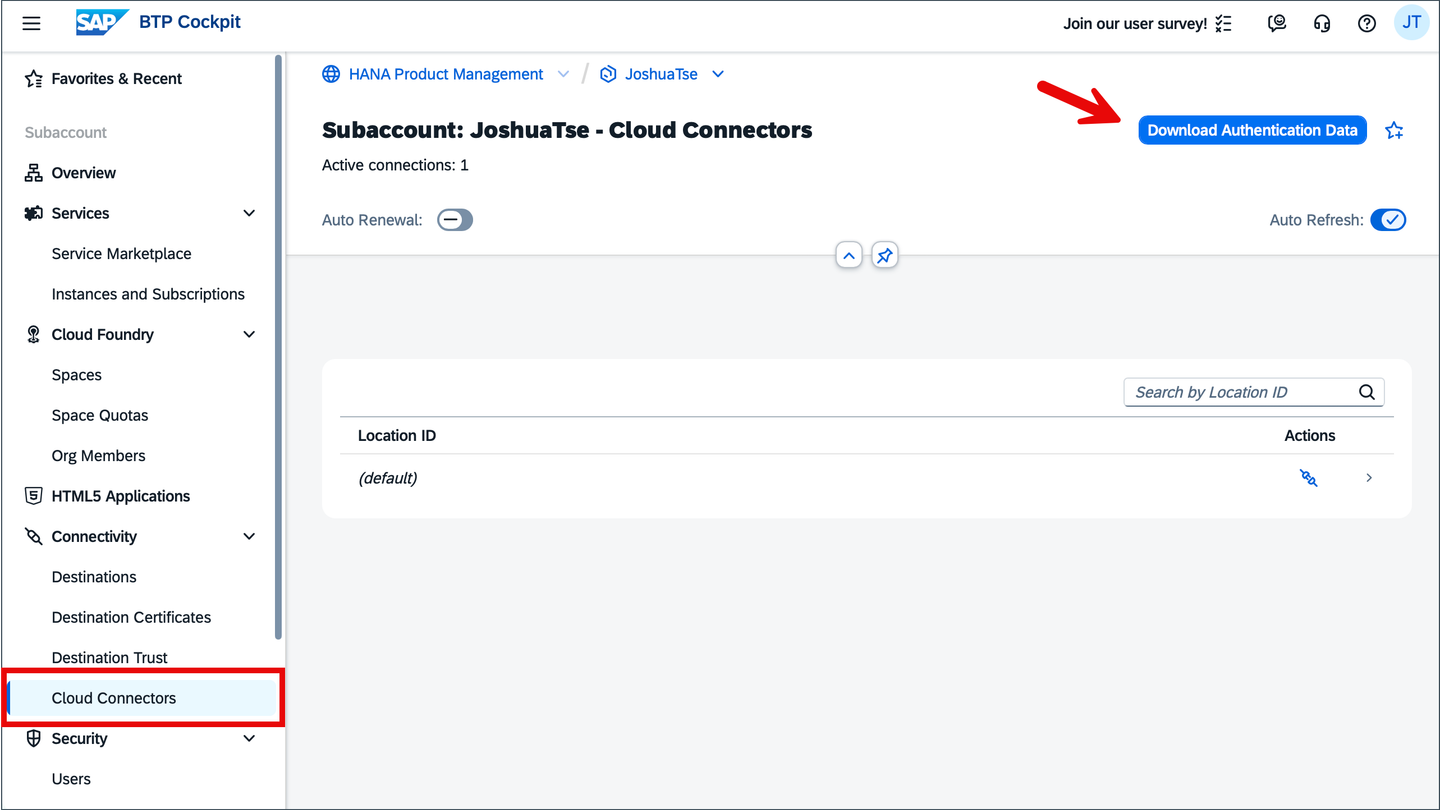 cloud Foundry sub account