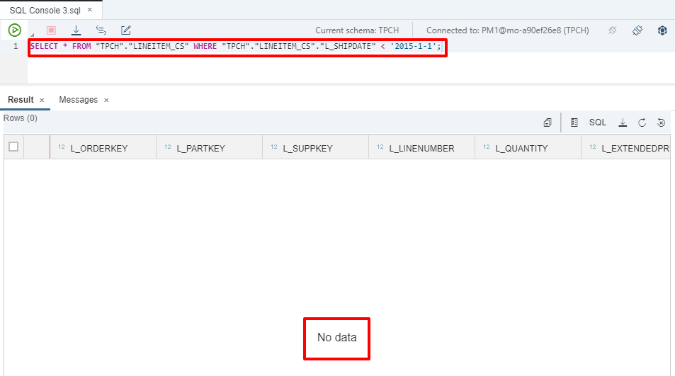 See removed data