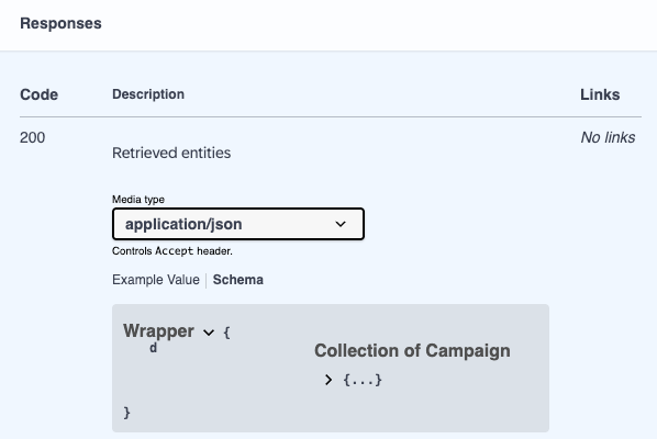 response example value