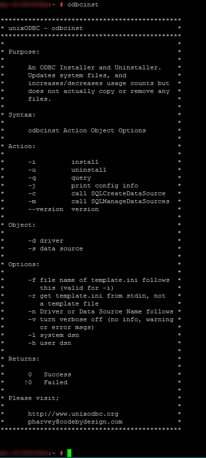 unixODBC install success