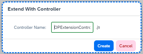 Object Page Extension Controller