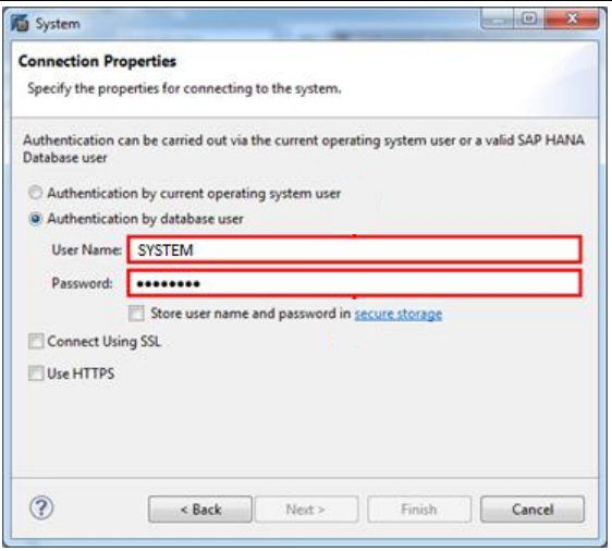 Username and Password