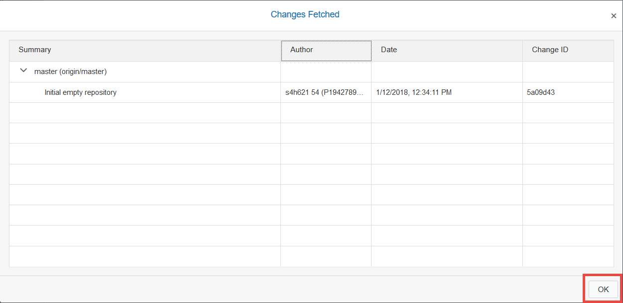 Changes fetched