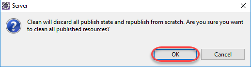 Confirm clean process