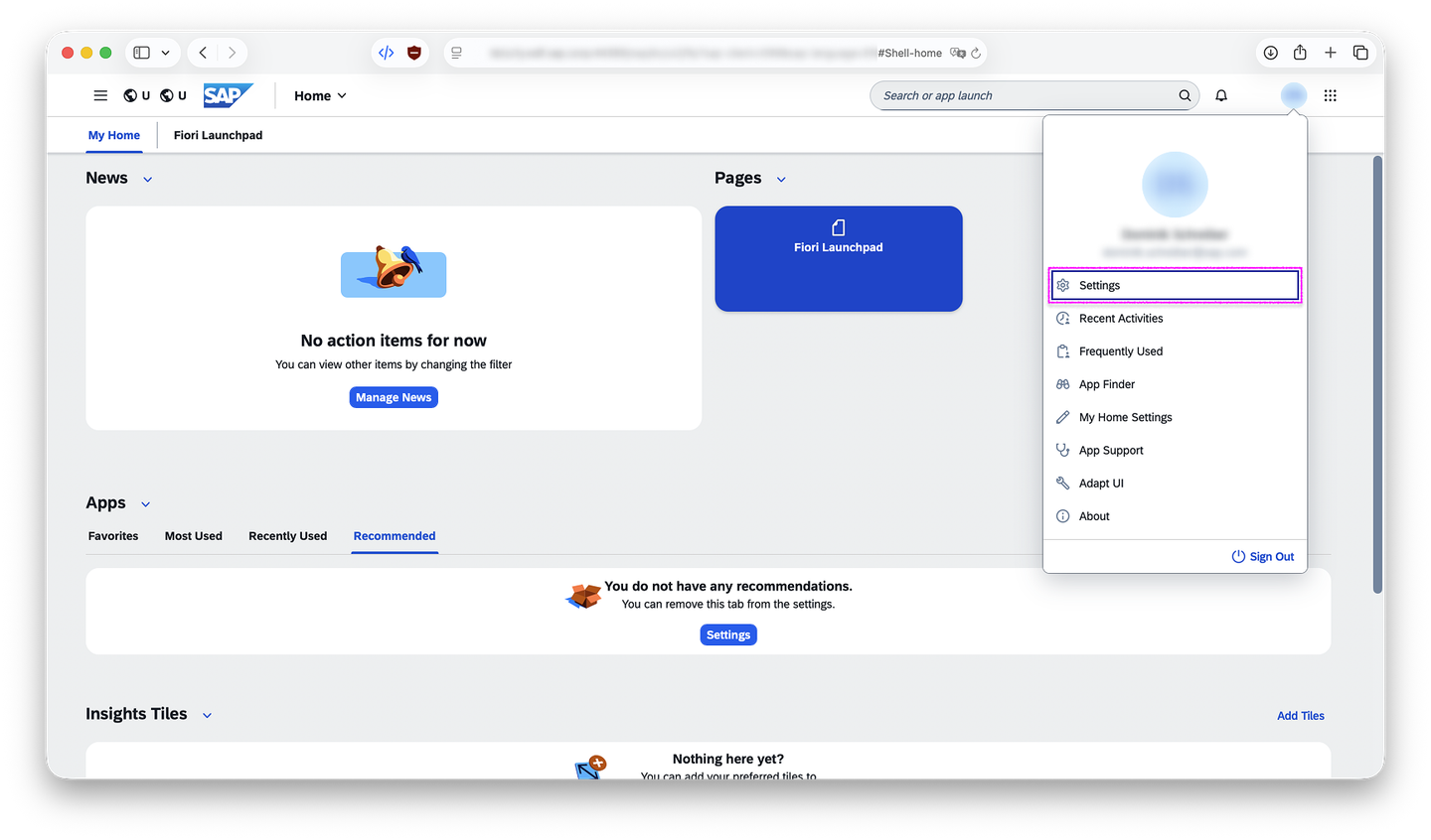 5.6: FLP - user menu