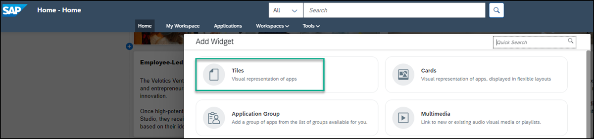Select tiles