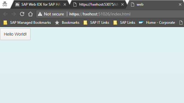 Application running