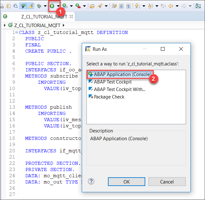 Execute ABAP Application