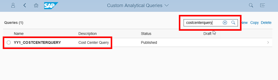 start Custom CDS View App