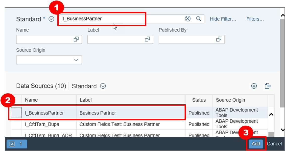 Select Data Source