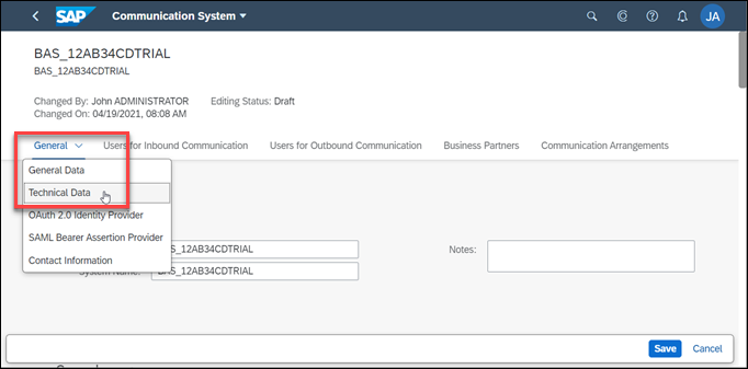 Navigate to General Technical Data