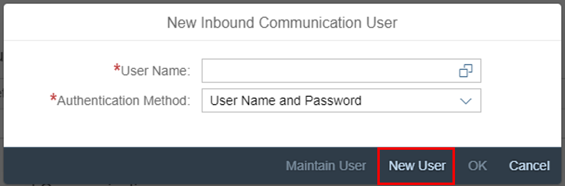 Create communication user