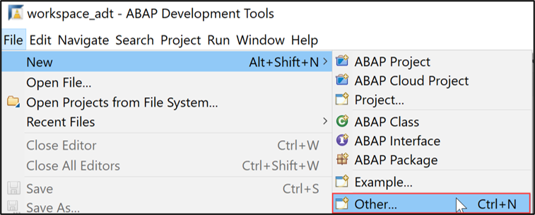 Create an ABAP Cloud project in ADT