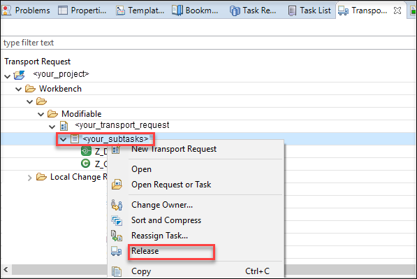 release tasks