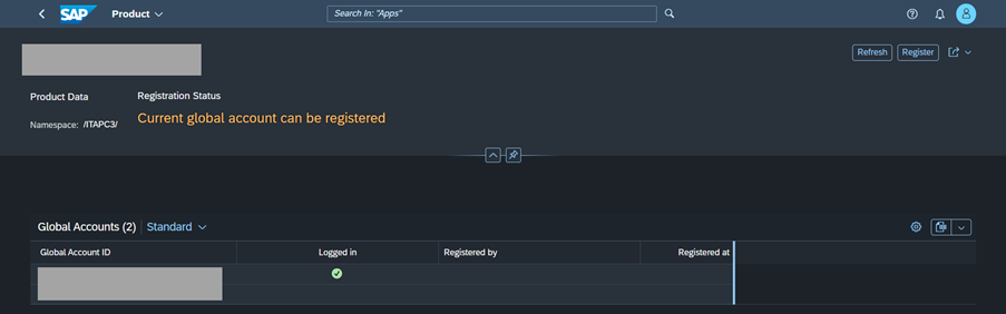 Registration Status