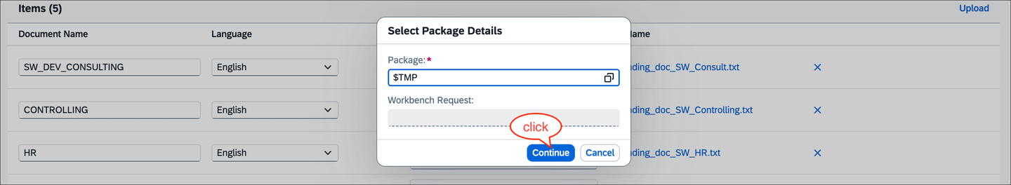 Select the package for the intelligent scenario