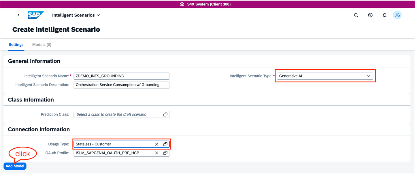Configure the Intelligent Scenario