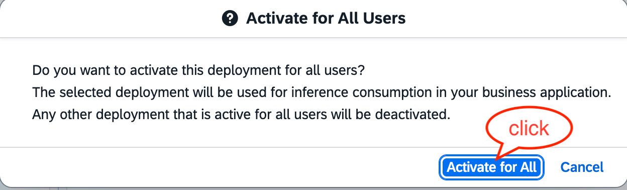 Confirm Activation the deployed INTS