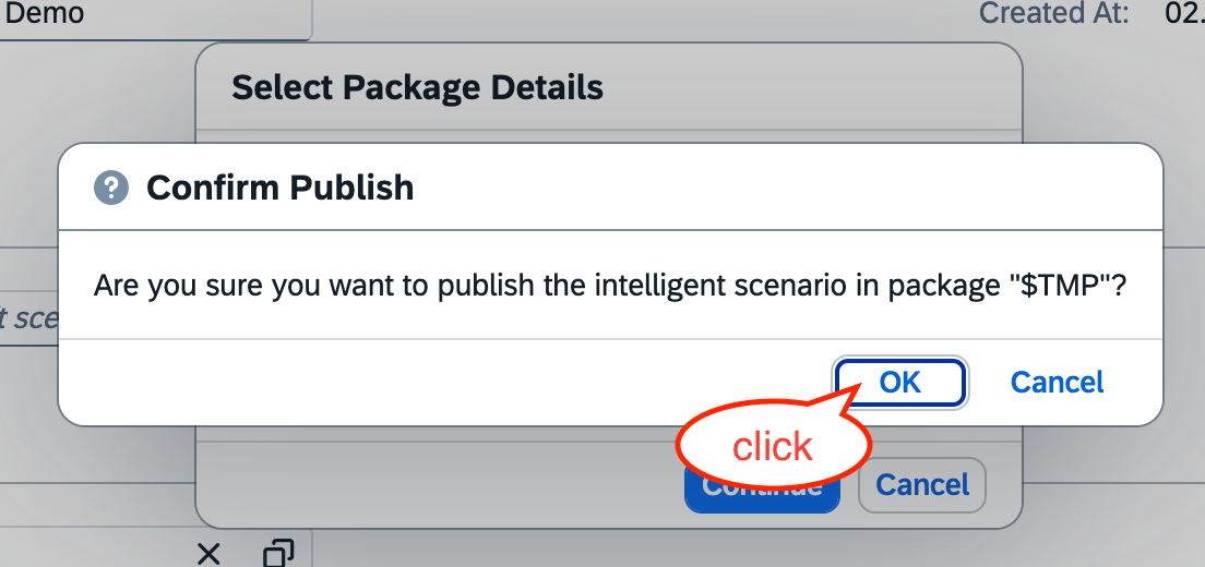 Confirm the publish of the INTS