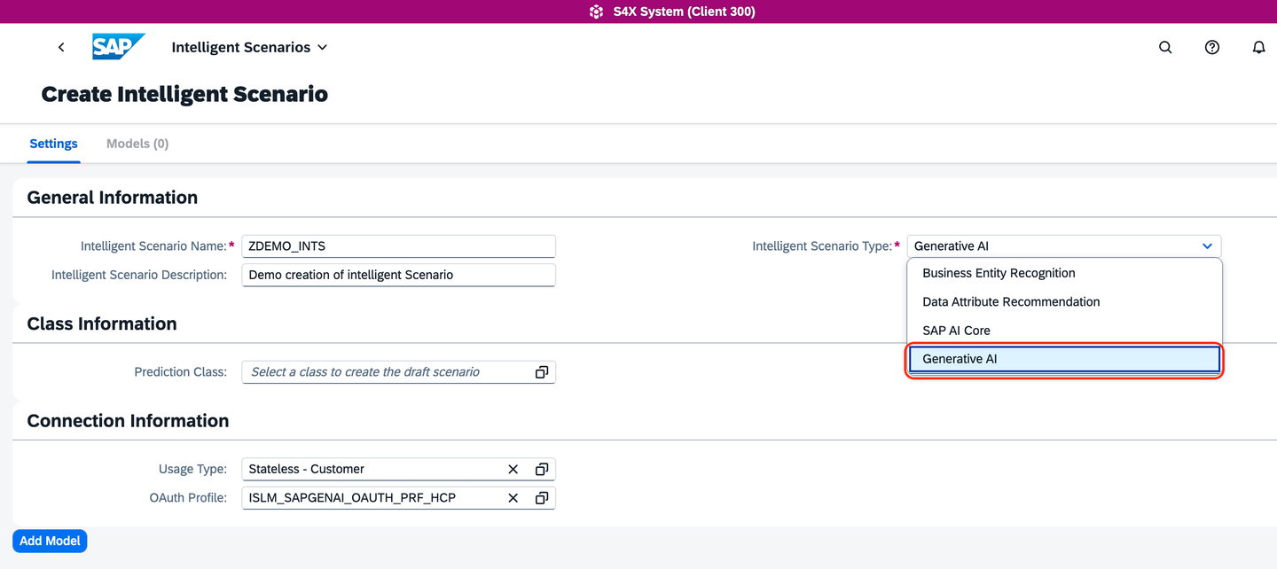 Configure the Intelligent Scenario