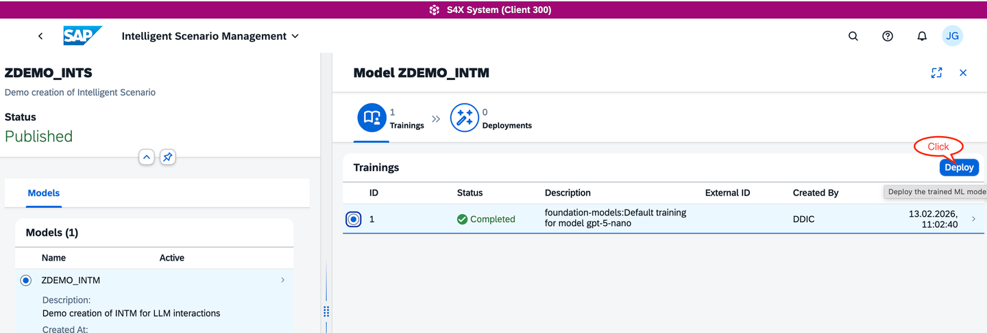 Choose from the available trainings