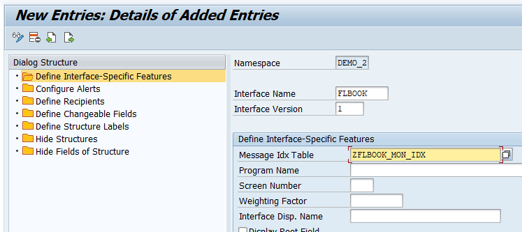 Define Interface-Specific Features